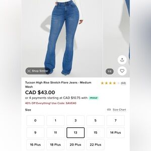 Tucson High Rise Stretch Flare Jeans - Medium Wash